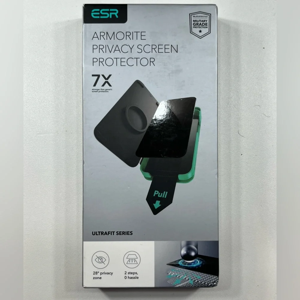 ESR Armorite Privacy Screen Protector iPhone XS Max Open Box New Tempered Glass